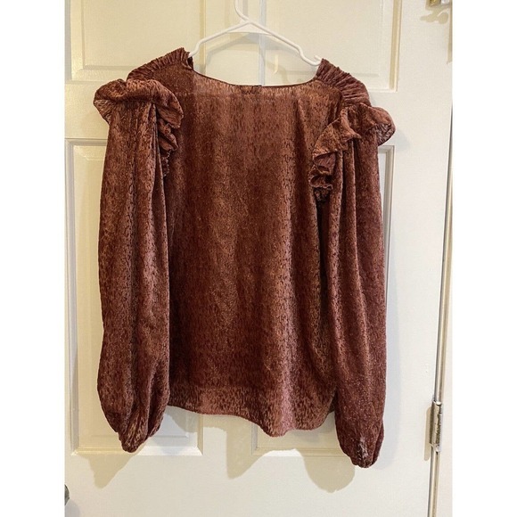 Tanya Taylor Lucy Top Crushed Velvet Size Large MSRP $365 NWT Sold Out!! - Picture 8 of 10